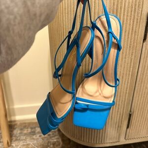 Blue Strappy Sandals